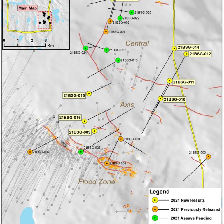 Figure 2 Plan Map of 2021 Drilling 768x768